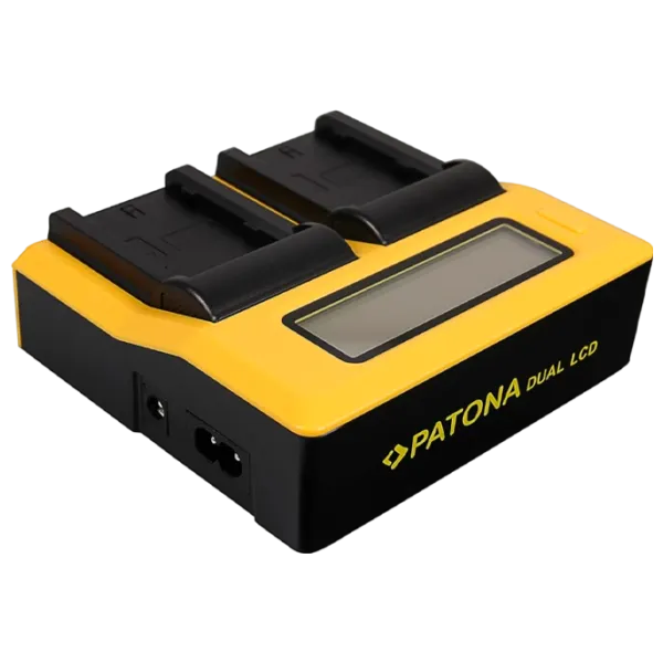 Зарядное устройство для фото аккумулятора Patona Dual LCD USB 1.5 А / Желтый photo 2