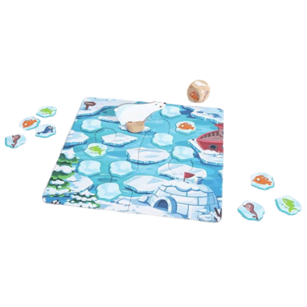 Puzzle Hape The Hangry Jorney 3+/ Numărul de piese: 20 photo 1
