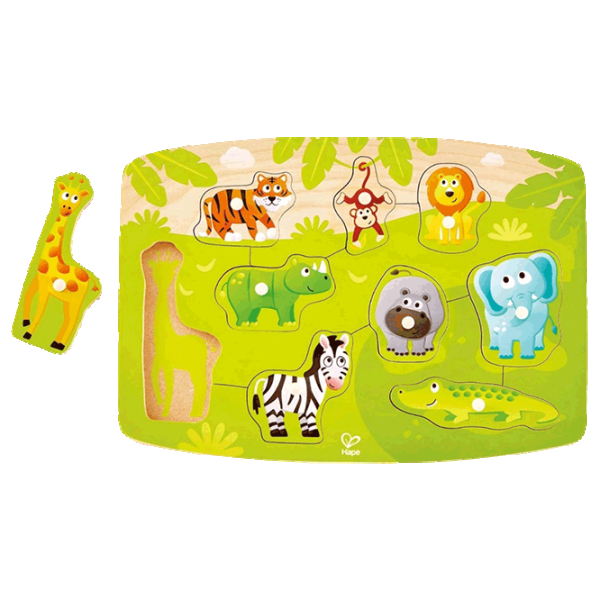 Puzzle Hape Jungle 2+/ Количество деталей: 9 photo 1