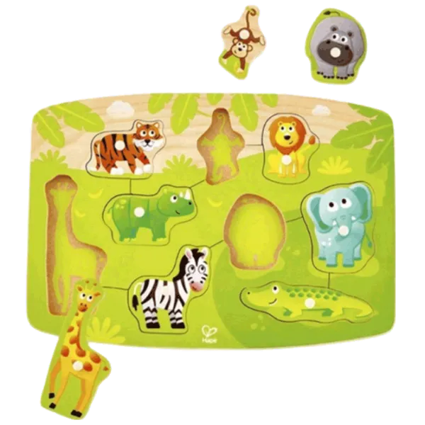 Puzzle Hape Jungle 2+/ Количество деталей: 9 photo 2