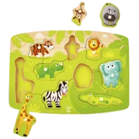 Puzzle Hape Jungle 2+/ Numărul de piese: 9 photo 2