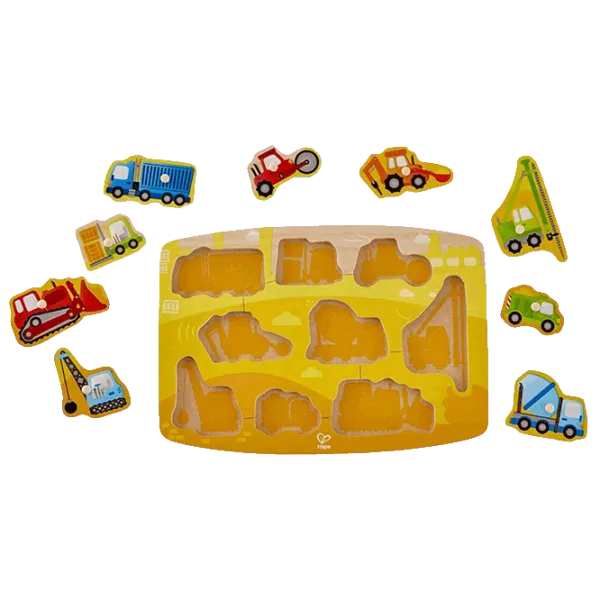 Puzzle Hape Construction Peg 2+/ Количество деталей: 9 photo 2