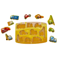 Puzzle Hape Construction Peg 2+/ Количество деталей: 9 photo 2