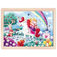 Puzzle Hape Unicorn Friends 3+/ Numărul de piese: 24