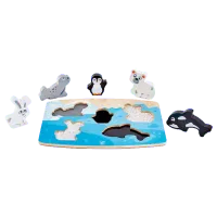 Puzzle Hape Polar Animal 2+/ Numărul de piese: 6