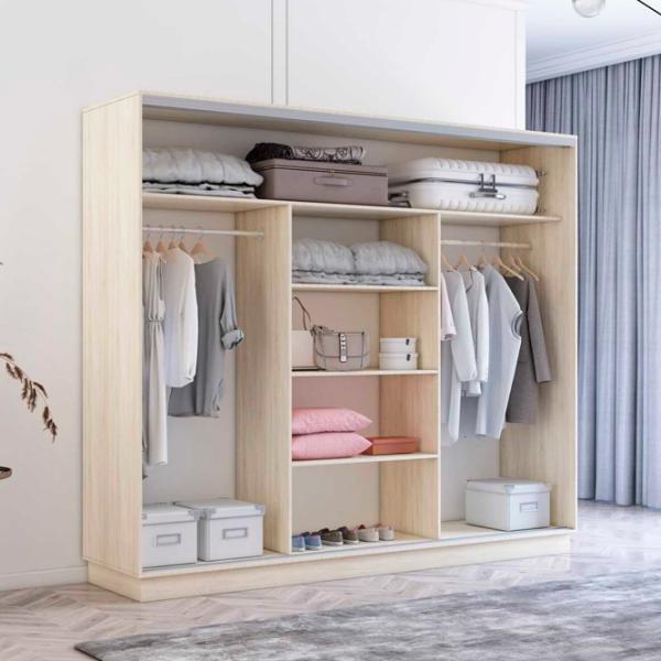 Dulap Mobildor-Lux Fox 240 x 60 x 220 / PAL / Sonoma photo 2