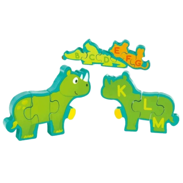 Puzzle Hape Alphabet&Animal Parade 3+/ Numărul de piese: 26 photo 2