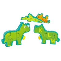 Puzzle Hape Alphabet&Animal Parade 3+/ Количество деталей: 26 photo 2