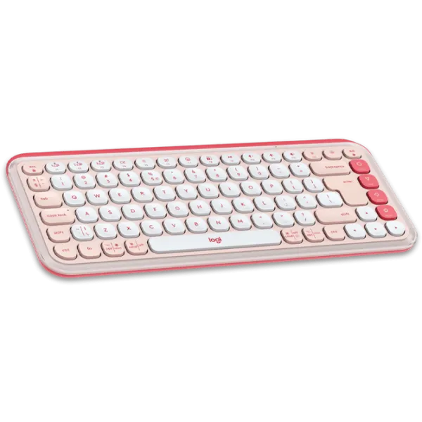 Tastatura & Mouse Logitech POP ICON Wireless Fără fir / Rose photo 6