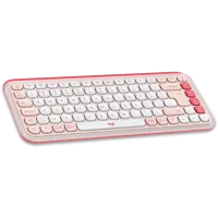 Tastatura & Mouse Logitech POP ICON Wireless Fără fir / Rose photo 6