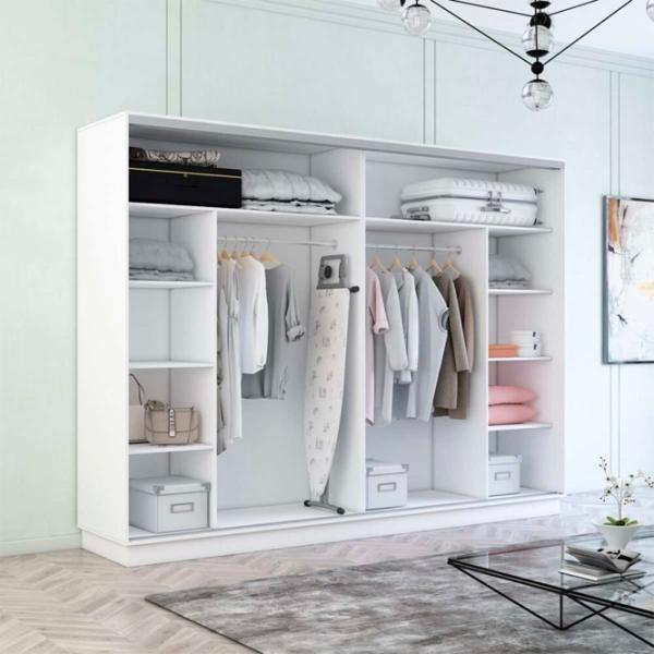 Dulap Mobildor-Lux Fox 330 x 60 x 210 / PAL / Alb photo 2
