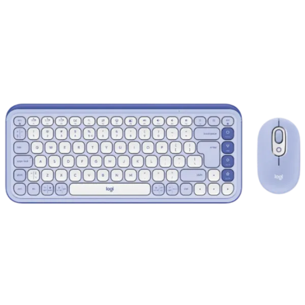 Клавиатура и Мышь Logitech POP ICON Wireless Беспроводные / Liliac photo 1