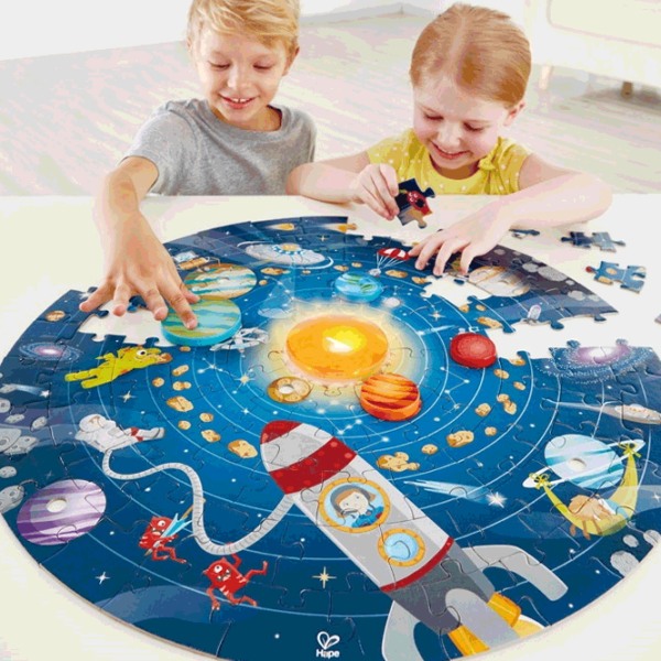 Puzzle Hape Solar System 5+/ Количество деталей: 102  photo 2