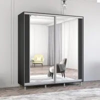 Dulap Mobildor-Lux ARON P K2 190 x 60 x 240 / PAL / Antracit photo 3