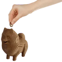 Puzzle Ewa Toys COINBANK: DOG 14+/ Количество деталей: 74 photo 4