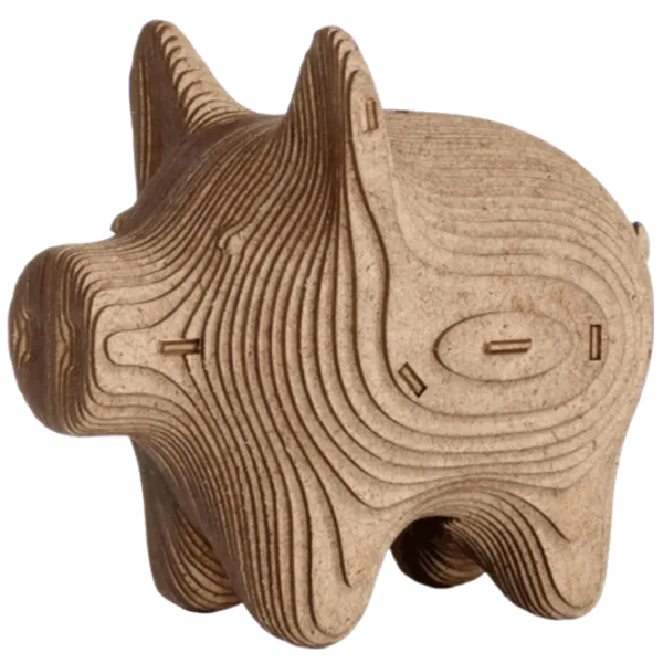 Puzzle Ewa Toys COINBANK: PIG 14+/ Количество деталей: 88  photo 1