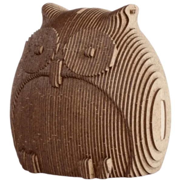Puzzle Ewa Toys COINBANK: OWL 14+/ Numărul de piese: 88  photo 1