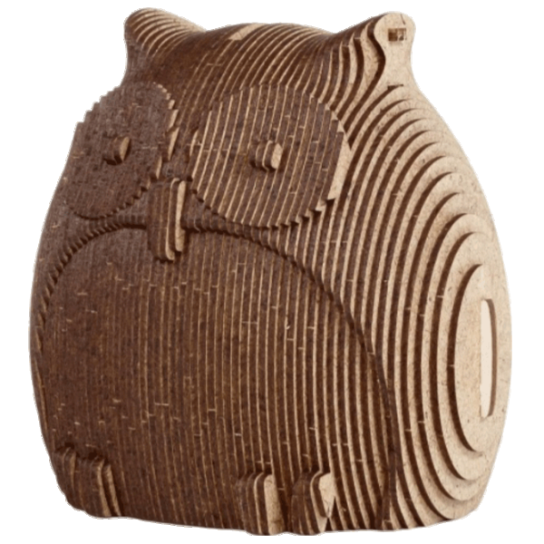 Puzzle Ewa Toys COINBANK: OWL 14+/ Numărul de piese: 88  photo 1