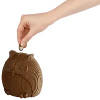 Puzzle Ewa Toys COINBANK: OWL 14+/ Количество деталей: 88 photo 2