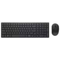 Клавиатура и Мышь Dell Pro Compact KM555 Беспроводные + Проводные / Черный