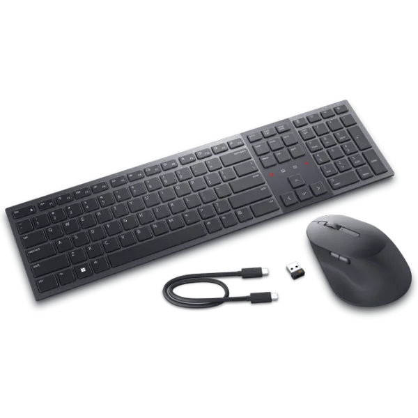 Tastatura & Mouse Dell Premier Collaboration KM900 Cu fir / Graphite photo 2