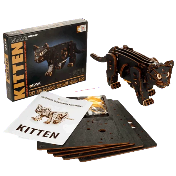 Puzzle Ewa Toys Kitten  14+/ Numărul de piese: 236 photo 2