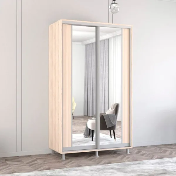 Dulap Mobildor-Lux ARON P K2 130 x 60 x 210 / PAL / Sonoma photo 2