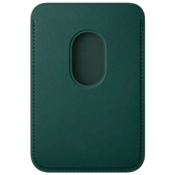 Чехол-бумажник Apple iPhone 12 - 16 All Apple / MagSafe / FineWoven / Темный Зеленый photo 2