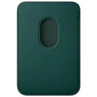 Чехол-бумажник Apple iPhone 12 - 16 All Apple / MagSafe / FineWoven / Темный Зеленый photo 2