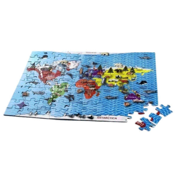 Puzzle Momki World Map Mapedia 6+/ Numărul de piese: 100 photo 1