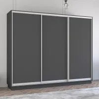 Шкаф Mobildor-Lux Fox 340 x 60см x 200 / ЛДСП / Antracit photo 3