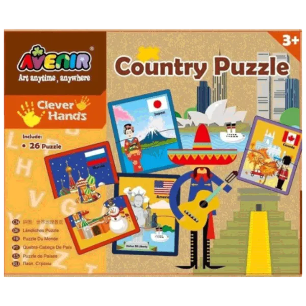 Puzzle Momki Avenir Country 3+/ Numărul de piese: 26 photo 1