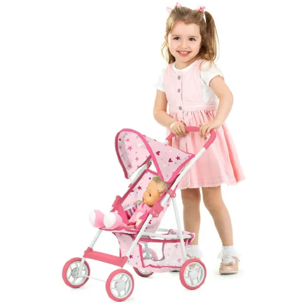 Коляска для кукол Chipolino Alice Stars KZKAL02402ST Прогулочная / 3+ photo 2 Коляска для кукол Chipolino Alice Stars KZKAL02402ST Прогулочная / 3+ photo 2