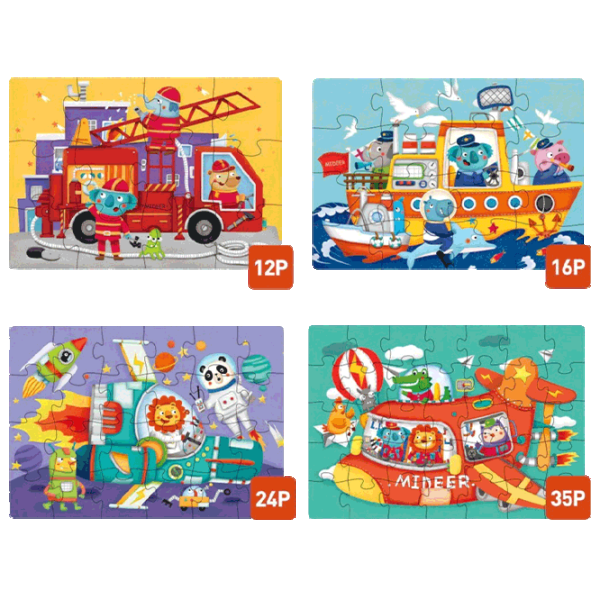 Puzzle Mideer Transportation 3+/ Количество деталей: 87 photo 1