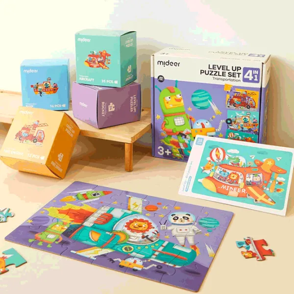 Puzzle Mideer Transportation 3+/ Количество деталей: 87 photo 2