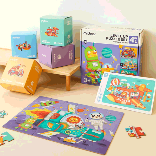 Puzzle Mideer Transportation 3+/ Количество деталей: 87 photo 2