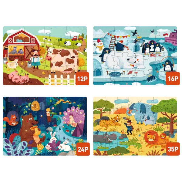 Puzzle Mideer Animal 3+/ Numărul de piese: 87 photo 1 Puzzle Mideer Animal 3+/ Numărul de piese: 87 photo 1
