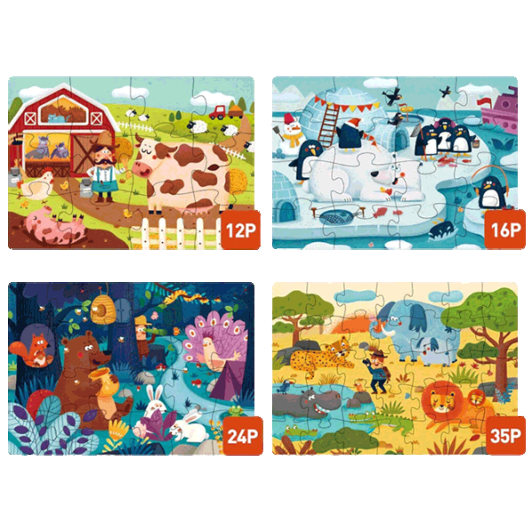 Puzzle Mideer Animal 3+/ Numărul de piese: 87 photo 1 Puzzle Mideer Animal 3+/ Numărul de piese: 87 photo 1