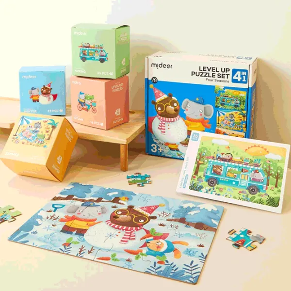 Puzzle Mideer Four Seasons 3+/ Количество деталей: 87 photo 2