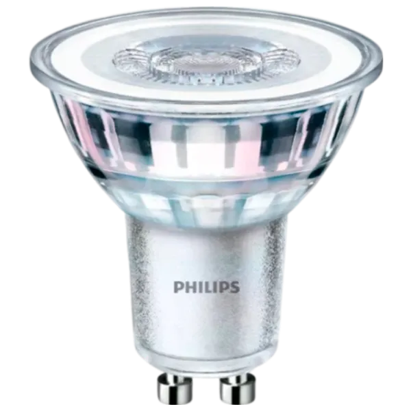 Лампочка светодиодная Philips CorePro LED spot 929001218202 GU10 / 4.6 Вт / 4000 K / 390лм / White photo 1 Лампочка светодиодная Philips CorePro LED spot 929001218202 GU10 / 4.6 Вт / 4000 K / 390лм / White photo 1