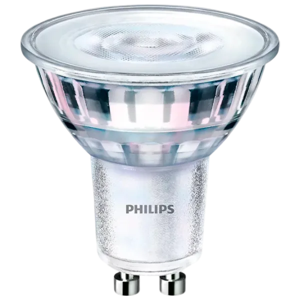 Лампочка светодиодная Philips CorePro LED spot 929002981002 GU10 / 4.9 Вт / 3000 K / 460 лм / White photo 1 Лампочка светодиодная Philips CorePro LED spot 929002981002 GU10 / 4.9 Вт / 3000 K / 460 лм / White photo 1