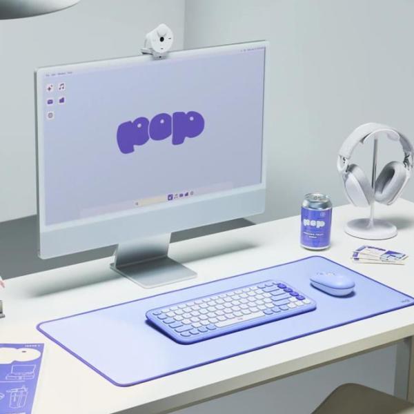 Клавиатура Logitech POP Icon Keys Беспроводные / Liliac photo 6