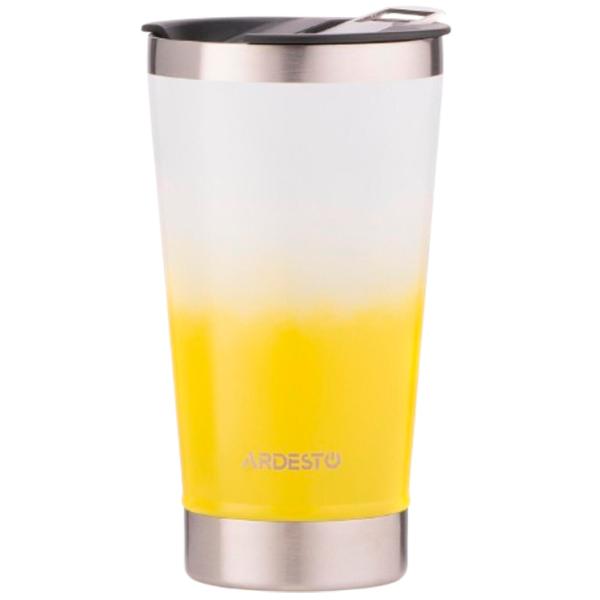 Cană termo Ardesto Coffee Time AR2647YL Yellow 0.47l photo 1