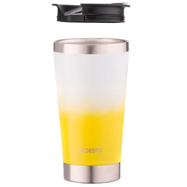 Cană termo Ardesto Coffee Time AR2647YL Yellow 0.47l photo 2