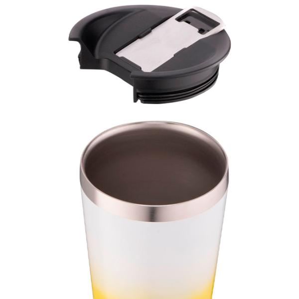 Cană termo Ardesto Coffee Time AR2647YL Yellow 0.47l photo 3