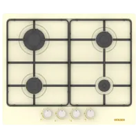 Plită încorporabilă pe gaz Wolser WL-F 6400 Oțel emailat / Ivory