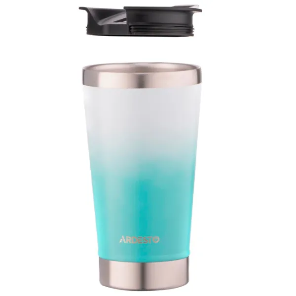 Cană termo Ardesto Coffee Time AR2647YL Blue 0.47l photo 2