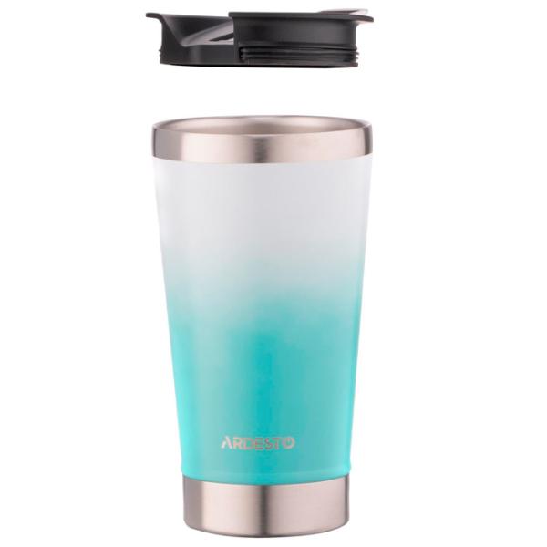 Cană termo Ardesto Coffee Time AR2647YL Blue 0.47l photo 2