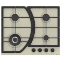 Plită încorporabilă pe gaz Wolser WL-F 6400 EN Turbo FFD Oțel emailat / Ivory