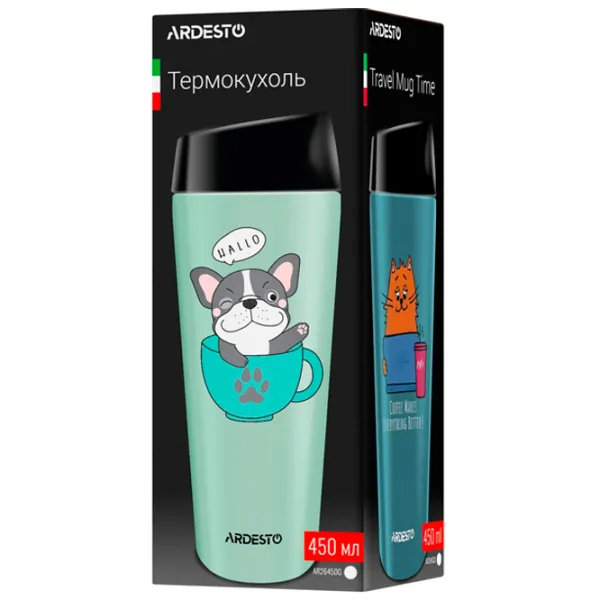 Термокружка Ardesto Classic AR2645CG Синий 0.45л photo 4 Термокружка Ardesto Classic AR2645CG Синий 0.45л photo 4